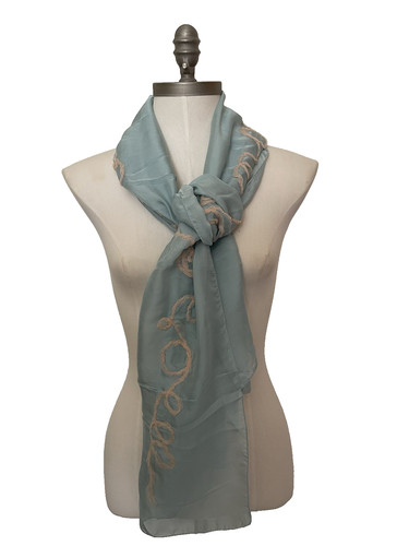 Moschino blue silk chiffon - blue,