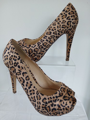 Lunar leopard print peep toe - lunar,