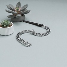 Double chain link Dog Collar