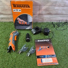 Terratek 3.6v Cordless Scissors Carpet trimers Crafts , Sewing Etc