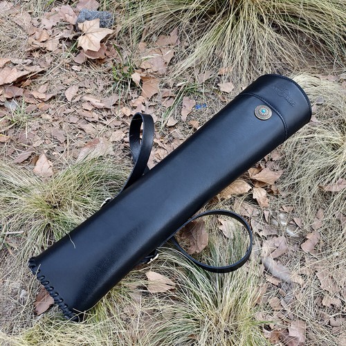 Archery quiver leather bag - archery,