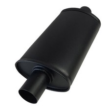 Jetex Universal Exhaust Silencer - 2'' Outlets, Oval 312mm, Aluminised Steel