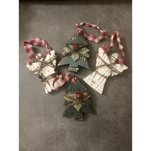 Lot rustic christmas - of, 4