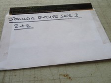 JAGUAR E TYPE SERIES 3, 2 PLUS 2   PARTS MICRO FICHE SLIDES SET OF 1