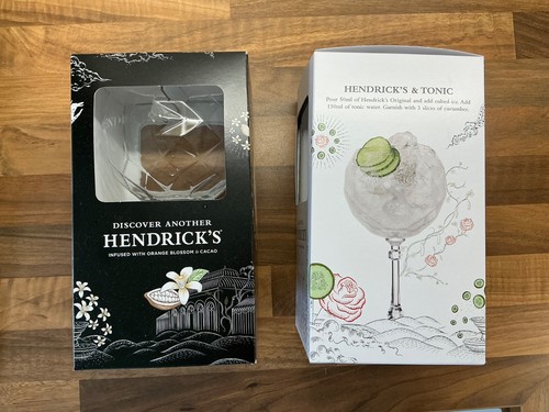 Hendricks gin copa - hendricks, glass