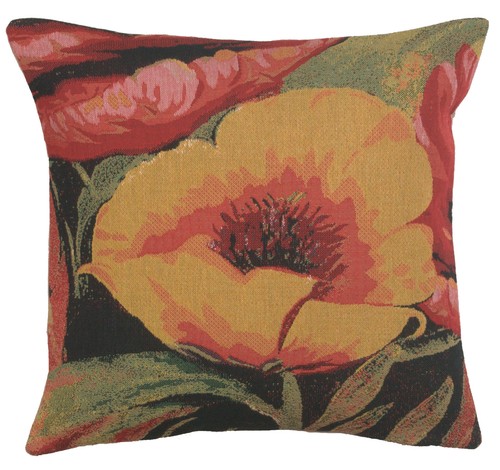 Throw pillow cover poppies - pillow,