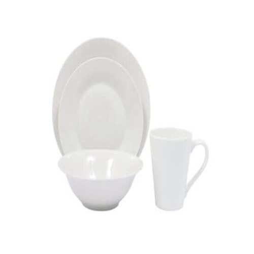 Basiks white porcelain dinner - basiks,
