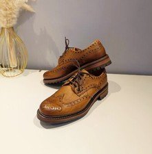 Superdry + Joseph Cheaney Avon C Wingcap Country Brogue In Almond Grain Leather 