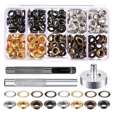 200Pcs Metal Eyelets Grommets