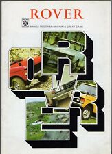 Rover Range 1973-74 UK Market Sales Brochure P6 2200 SC TC 3500 S Range Rover