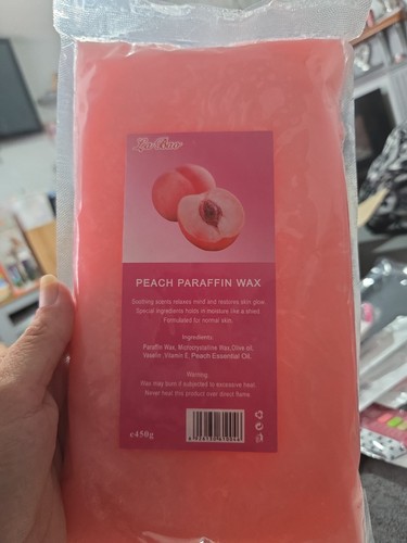 Peach paraffin wax 450g brand - 450g,