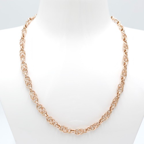 Vintage 9ct rose gold infinity - 9ct,