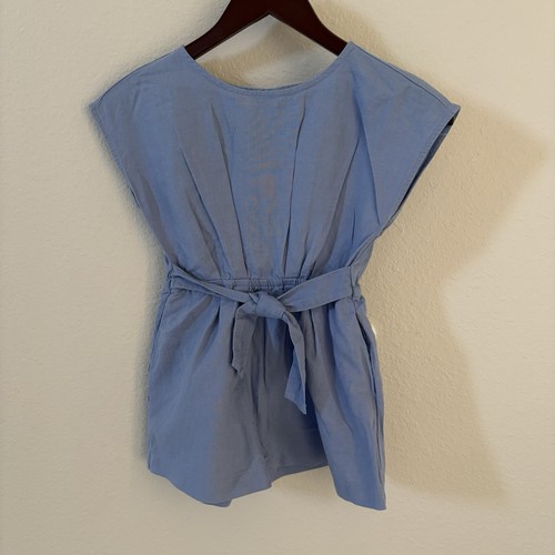 Zara linen blend bow short - linen,