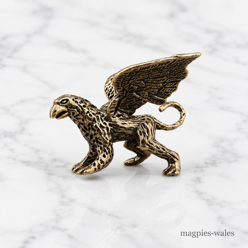 Stunning brass griffin - brass,