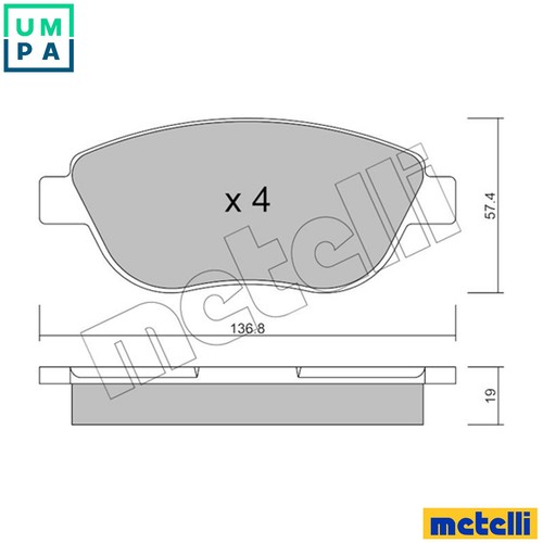 Brake pad set - brake,