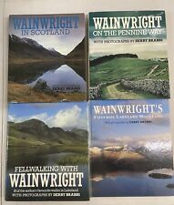 Alfred Wainwright books bundle 4 hardbacks: Lake District, Pennine Way, Scotland