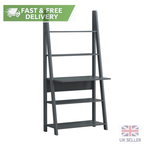 Dark grey ladder desk with - desk, 5