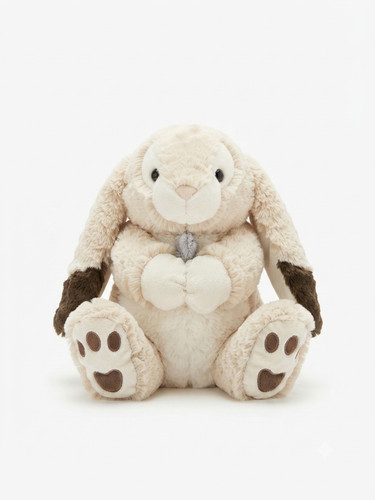 Stuffed bunny rabbit plush tan - stuffed,