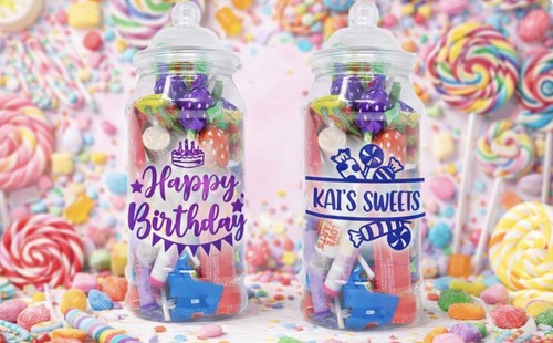 Personalised retro sweet - sweet, jar