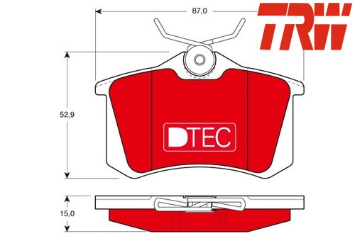 Rear brake pad set disc - brake,