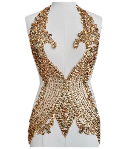 Beaded lace applique - lace,