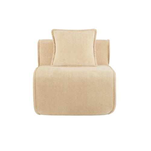 Armless sofa light camel - sofa, in