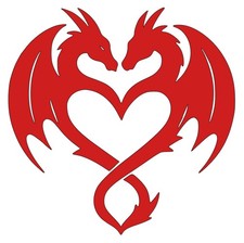 Dragon Heart Decal Stickers