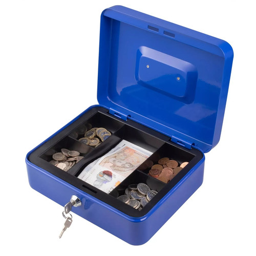 Metal cash box money - metal,