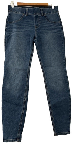 Blue stretchy distressed - blue,