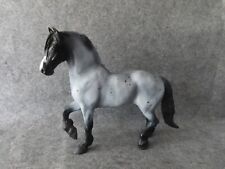 Custom Breyer Originals 1:9 Horse Model, Grey & Black Friesian, OOAK Signed