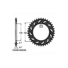 SUNSTAR SUNR1-5601-47 Chain Sprocket OE REPLACEMENT