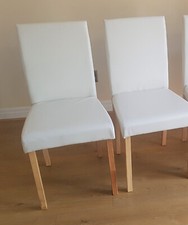 Dining kitchen Table set and 4 cream chairs and bench wood oak dining set of 4 