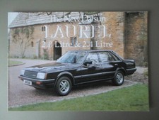 DATSUN LAUREL 2.0 & 2.4 LITRE SALOONS orig 1981 UK Mkt Sales Brochure