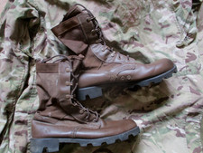 GENUINE wp BRITISH ARMY UKSF sas ISSUE JUNGLE COMBAT BOOTS mtp brown UK 10 m