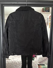 Topshop Moto Black Borg Sherpa