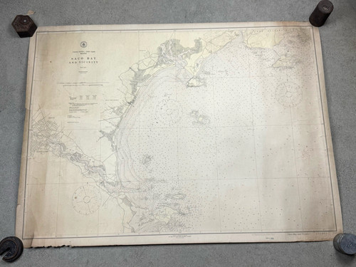 1925 maine nautical chart saco - 1925,