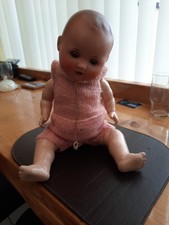 Porcelain jointed doll - porcelain,