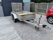 Independant Used 8ft x 4ft Twin Axle Plant Trailor Heavy Duty Trailer with Ramp