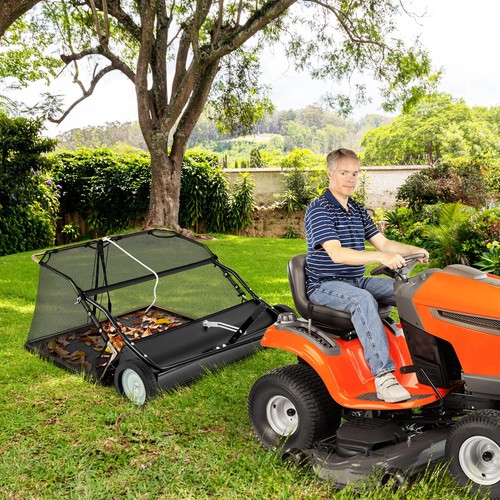 Lawn sweeper with cubic - lawn,
