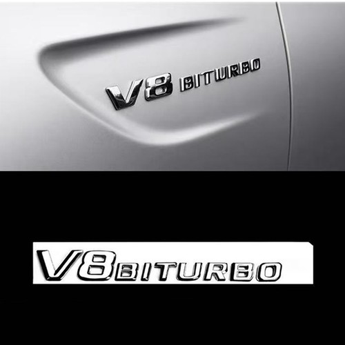 Chrome biturbo letter - v8,