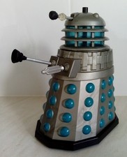 Dr Doctor Who - Silver Blue Talking Dalek NOT WORKING - Tomy Palitoy Design