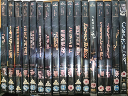 James bond dvds - bond,