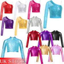 UK Kids Girls Crop Top Cheer