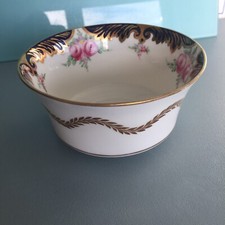 Stunning Royal Crown Staffordshire A4459 Cobalt Gilt Large Sugar Bowl