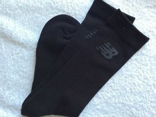 QUALITY MERINO COTTON BLEND SOFT WHITE BLACK  LONG CREW SOCKS NEW BALANCE