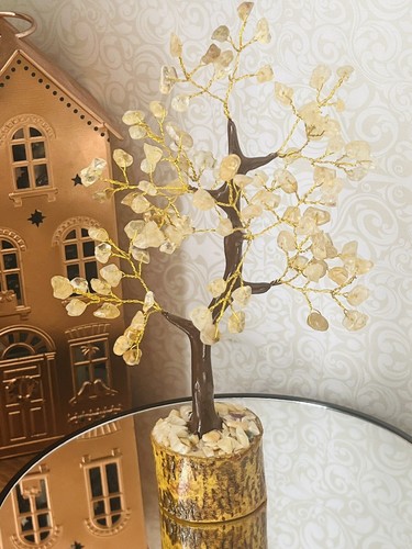 Handmade citrine crystal - handmade, tree