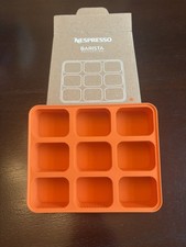 Nespresso Barista Collection Orange Silicone Ice Cube Tray – NIB 137277