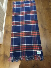 Vintage tartan travel rug. All