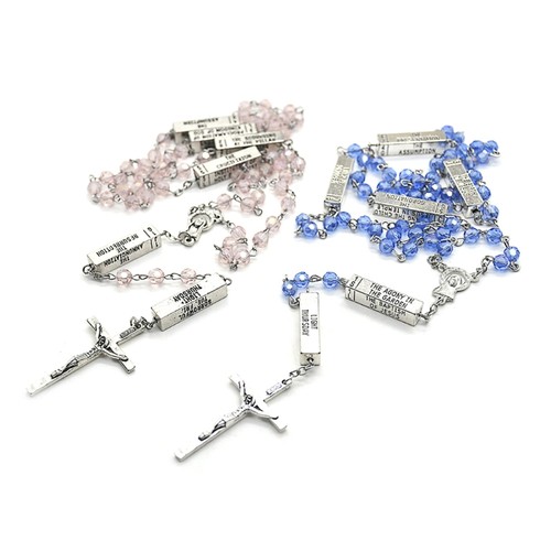 Rosary catholic necklace jesus - rosary,