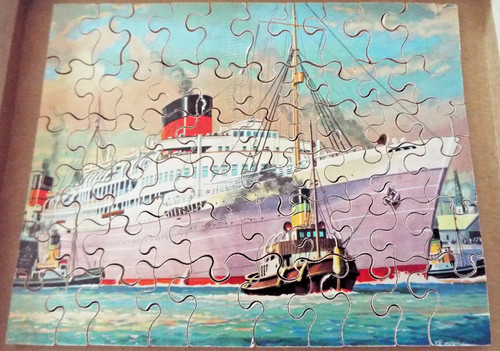 Victory hand cut wooden jigsaw - hand,